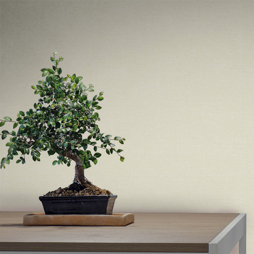 Sanders & Sanders behang linnenstructuur zand beige - 53 cm x 10 m - 640431 - vtwonen shop