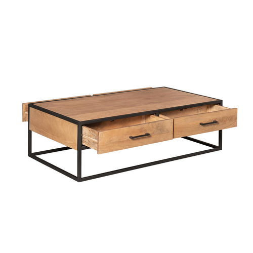 Starfurn Salontafel Dakota - Rechthoekig Naturel Hout - 130x70x40cm