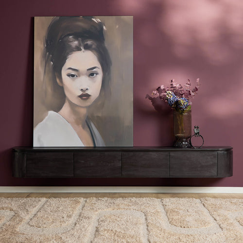 Starfurn Tv-meubel Excellent - Zwart Hout - 240x35x30cm