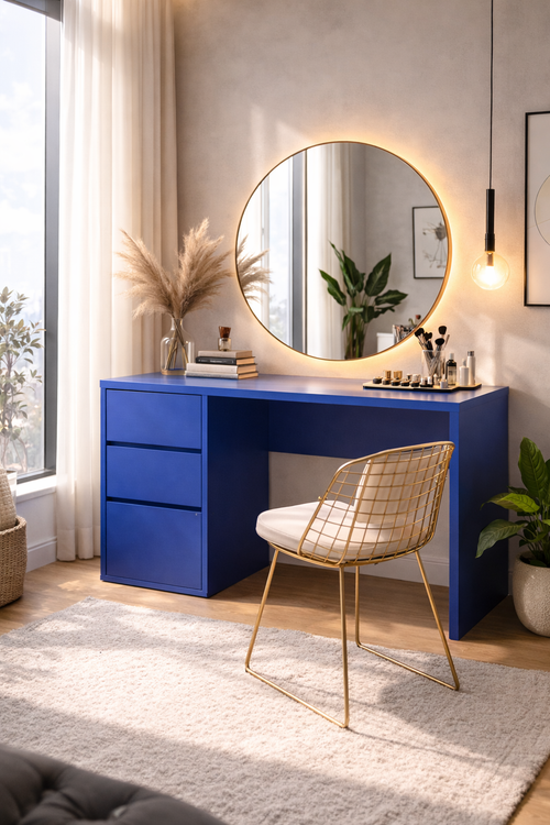 Really Nice Things  - kaptafel Poem - MDF - 113cm - blauw