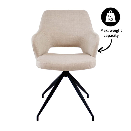 Kick eetkamerstoel Nora - Beige - vtwonen shop