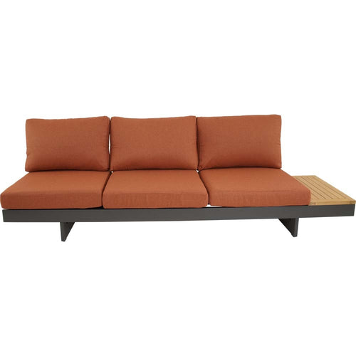 Lesli Living loungebank Barbados - rood - 245x71x70cm