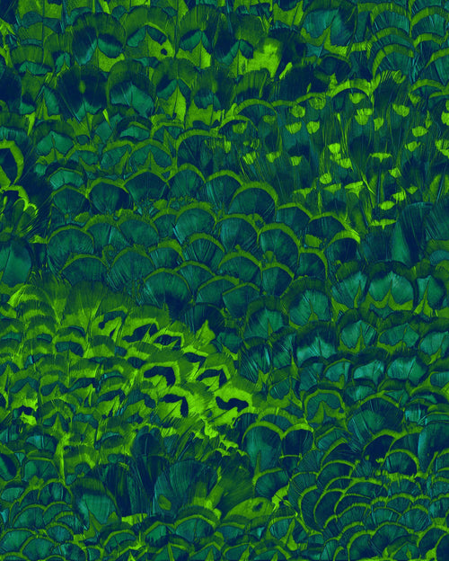 Sanders & Sanders fotobehang veren groen en blauw - 200 x 250 cm - 612345 - vtwonen shop