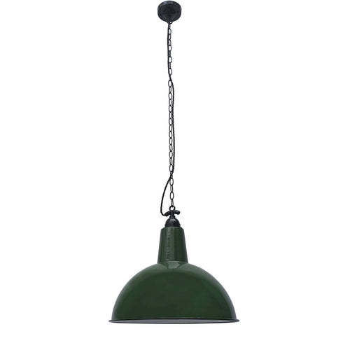 Faro Lou - 1 Light Dome Ceiling Hanglamp Groen, E27