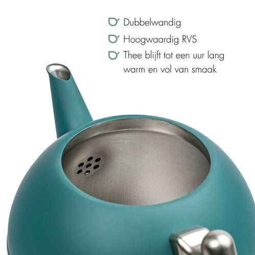 Bredemeijer -Theepot Bella Ronde - sea blue - 1,2L