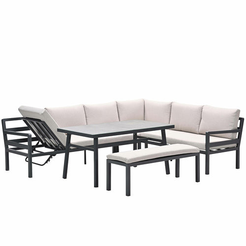 Garden Impressions lounge dining set Markus - desert sand 4-delig - vtwonen shop
