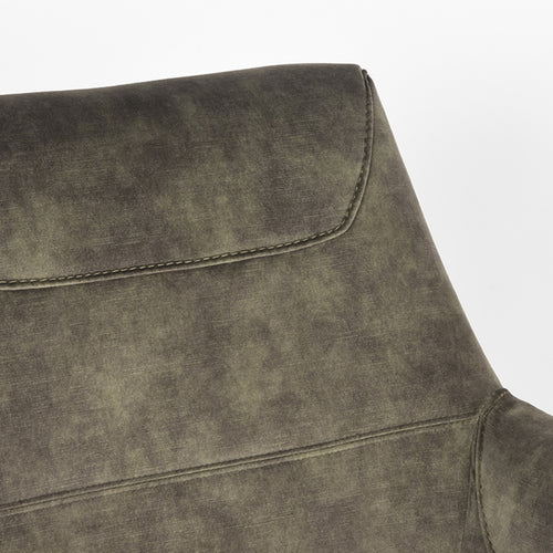 LABEL51 Fauteuil Toby - Groen Velvet - Draaibaar - vtwonen shop