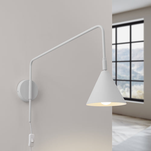 Sollux Lighting Wandlamp NOX wit - 14x61x30cm
