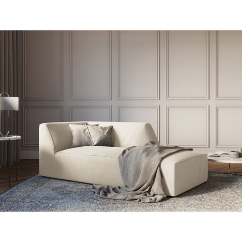 Cosmopolitan Design - Ligstoel rechts Siena ribfluwelen lichtbeige - 181x93x69cm