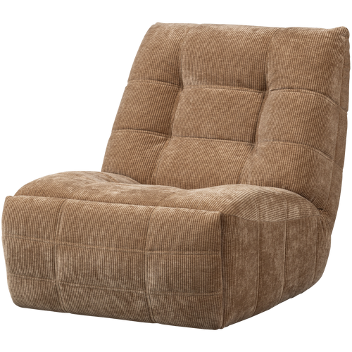 WOOOD relaxfauteuil elektrisch Hein - Geweven Ribstof - Lichtbruin - vtwonen shop