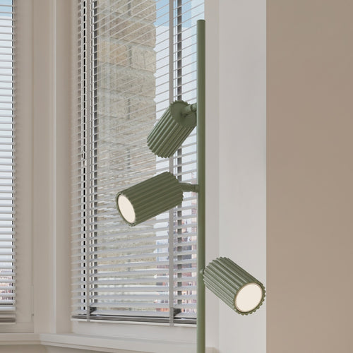 Sollux Lighting Vloerlamp KARBON 3 olijfgroen - 30x30x155cm