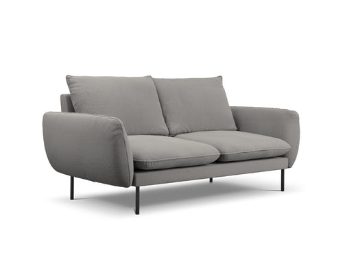 Cosmopolitan Design Bank Vienna 2-zits, boucle, grijs - 92x160x95cm