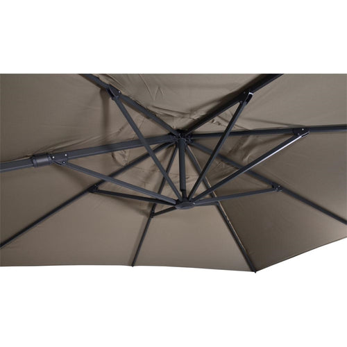 Lesli Living push-up parasol VirgoFlex - taupe - 300x300cm