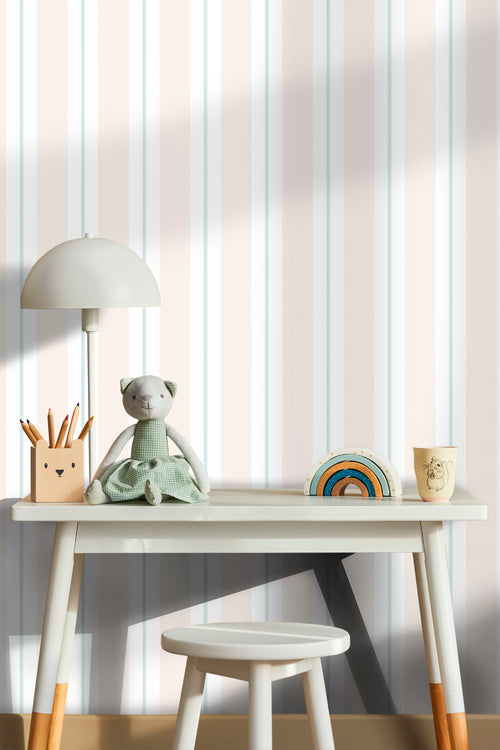 Sanders & Sanders behang strepen lichtbeige - 53 cm x 10 m - 640308
