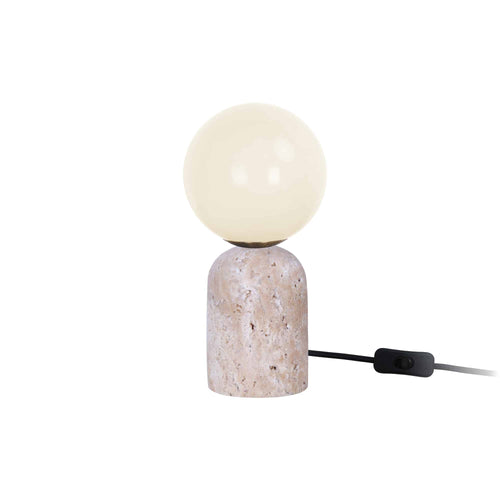 Leitmotiv tafellamp Lazio Sphere - beige - Ø10cm