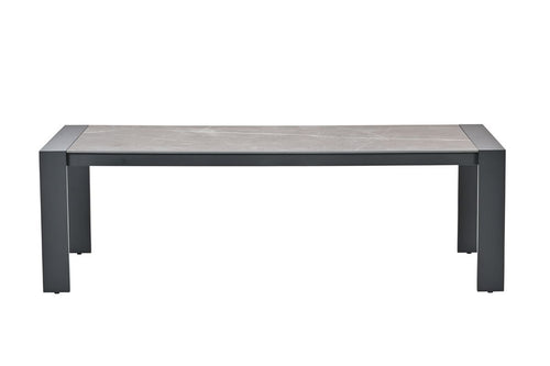 Austin tafel - 240x100 cm - carbon black - Centostone sicilian grey - vtwonen shop