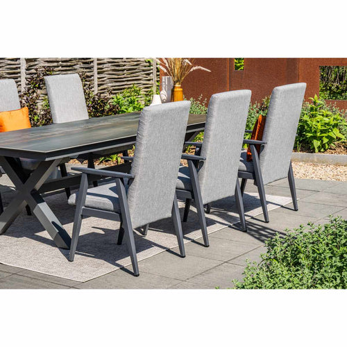 Garden Impressions Sintra tuintafel 240x100 - Rome bronze centostone 240x100 cm