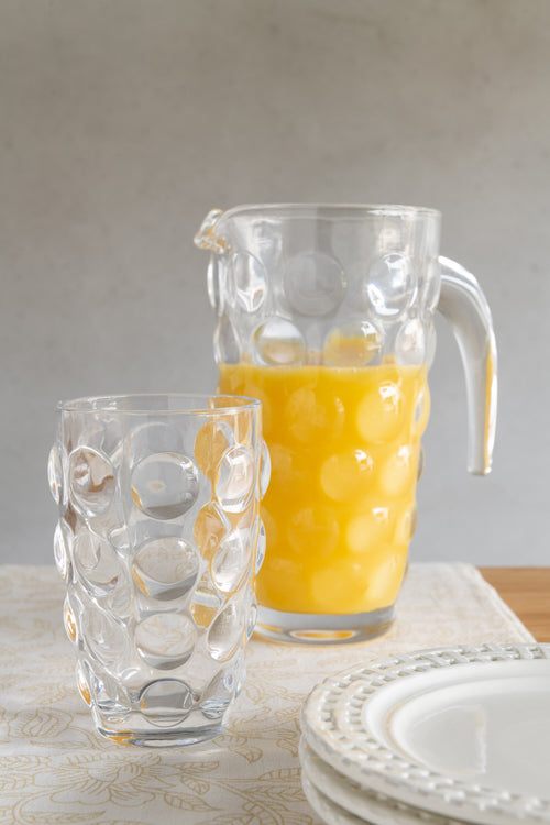 J-Line glas Bubbel Longdrink - glas  - 6 stuks - vtwonen shop