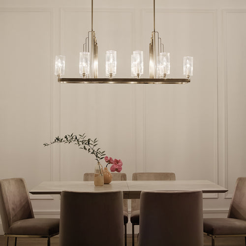 Elstead Kichler Kimrose Bar hanglamp geborsteld natuurlijk messing