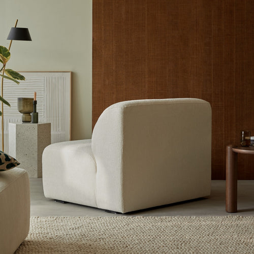 Tikamoon Modulaire stoffen fauteuil in écru, groot model - Beige