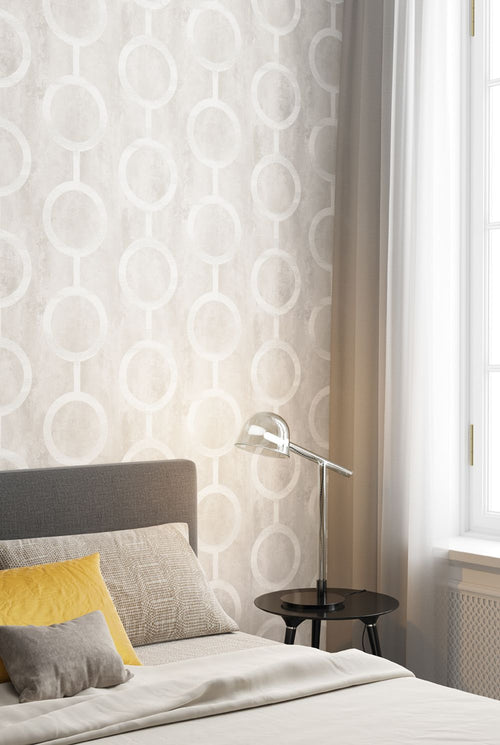 Masureel behang grafisch motief beige - 53 cm x 10.05 m - 630726 - vtwonen shop