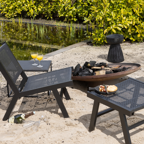 WOOOD kruk Bikkel - Hout - Naturel - 40x28x28 - vtwonen shop