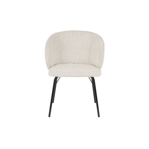 Housecraft Living Joa Eetkamerstoelen Bouclé Beige - Set van 2 - vtwonen shop