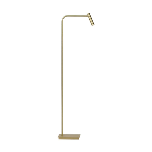 Atmooz vloerlamp Pomery - antiek messing - 50 x 3,5 x H 146 cm - geïntegreerde led