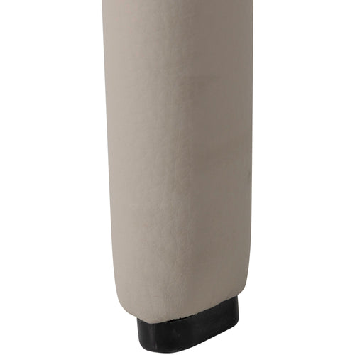 WOOOD eetkamerstoelen Noble - Leerlook - Beige - Set van 2