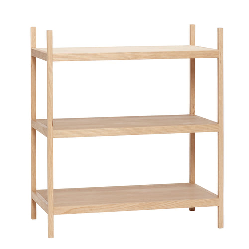 Hübsch kast Library - mdf/oak veneer/oak wood - 80x45xh90cm