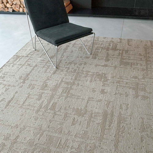 Louis De Poortere binnen & buiten machinewasbaar vloerkleed Structures Baobab van 70% gerecycled PET - beige - 170x235cm