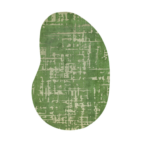 Louis De Poortere binnen & buiten machinewasbaar vloerkleed Structures Baobab van 70% gerecycled PET - groen - 170x235cm