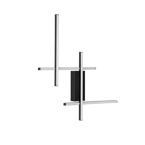 Nova Luce APECHO Geïntegreerde LED-wandlamp Sandy Black Triac dimbare LED 28W 1055lm 3200K