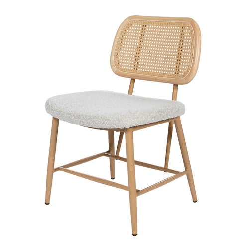 Giga Meubel Eetkamerstoel Nienke - Beige Stof - Zithoogte 49cm - Set van 2 - vtwonen shop