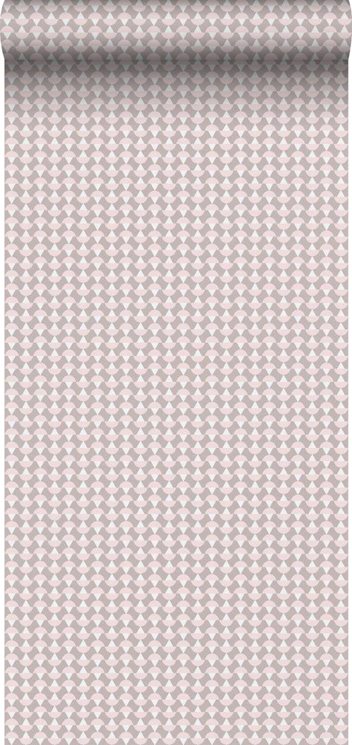 Borastapeter behang grafisch motief roze - 53 cm x 10.05 m - 660711 - vtwonen shop