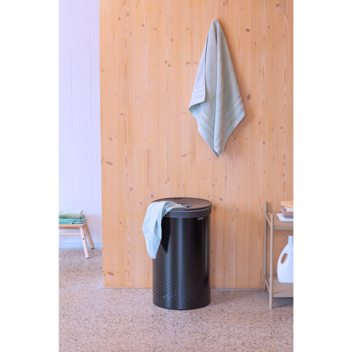 Brabantia Wasbox, 60 liter, kunststof deksel - Matt Black