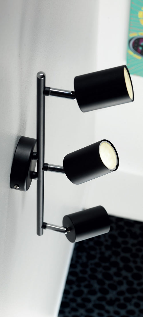 Nordlux Explorer Spotlamp - 3-lichts GU10 - 2700K - Zwart