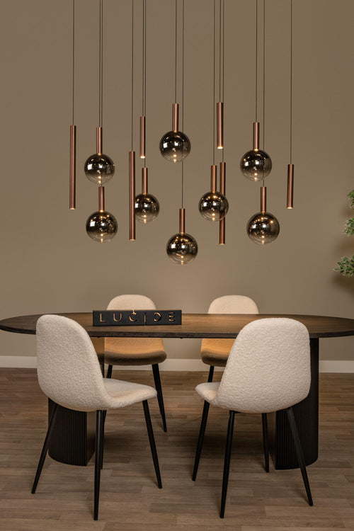 Lucide hanglamp JASMINE - Geïntegreerde LED - Koper