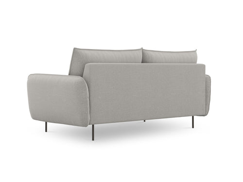 Cosmopolitan Design Bank Vienna 3-zits, structurele stof, lichtgrijs - 92x200x95cm