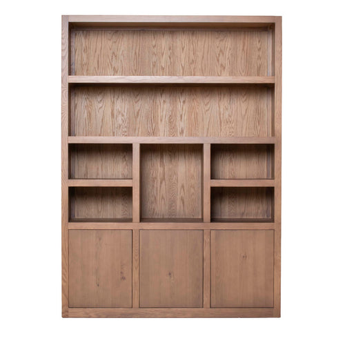 DÉJA Living Wandkast Liam Bruin Hout - 160x46x220cm - vtwonen shop
