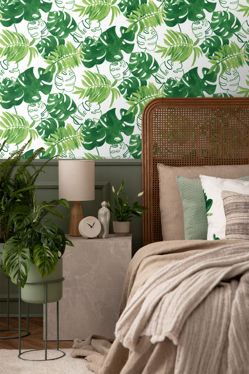 Walls4You behang tropische bladeren groen - 53 cm x 10.05 m - 935293 - vtwonen shop