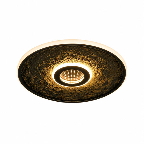 Searchlight plafondlamp Lumadisc - 1 lichts - 41  x 6   cm - zwart