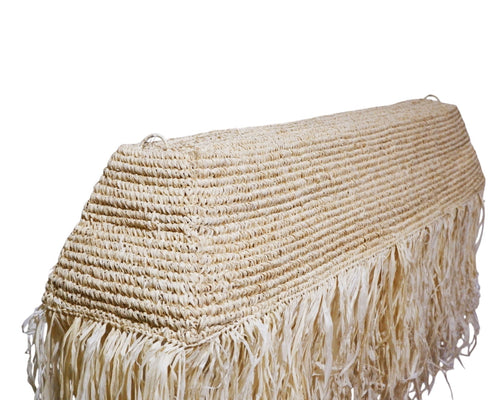 Furnilux Furni-Handgemaakte Hanglamp van Sisal en Rafia – Langit 410 - Natuurlijke Boho Plafonnière -XXL 120x30x25 cm