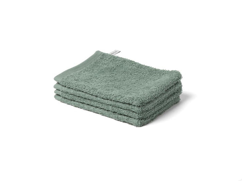 Yumeko washandjes Terry - sea green - 15x22 - 4 st - vtwonen shop