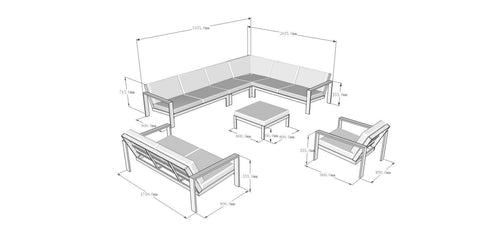 Home Deluxe Tuinsalon RIO XXL