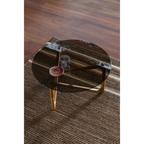 Dutchbone Naia Salontafel Rond 80 cm Hout Natural  - Transparant - vtwonen shop