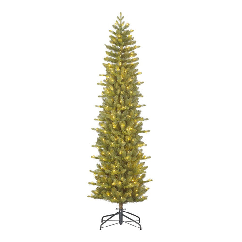 Black Box Trees Harma Smalle Kunstkerstboom - Kerstboom met Verlichting met Timer- en Dimfunctie - Kerstversiering met Warm Witte LED's voor Binnen -