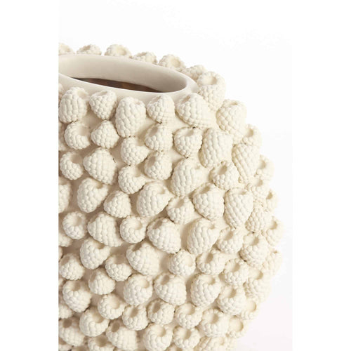 Light & Living vaas Raspberry - wit - 44.5x22x35cm