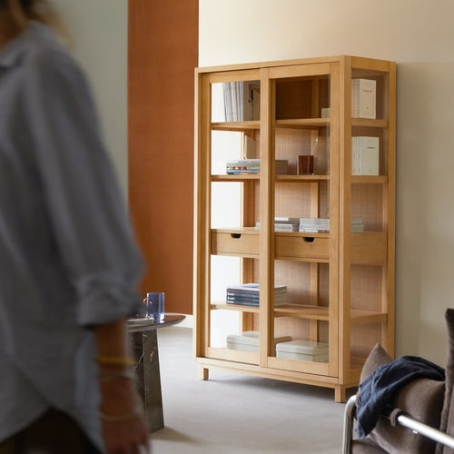 Tikamoon Massief eiken boekenkast - Naturel
