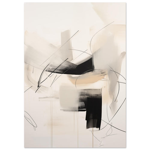Artfulprints  Abstract - Chique brush 3   poster 30x40 cm